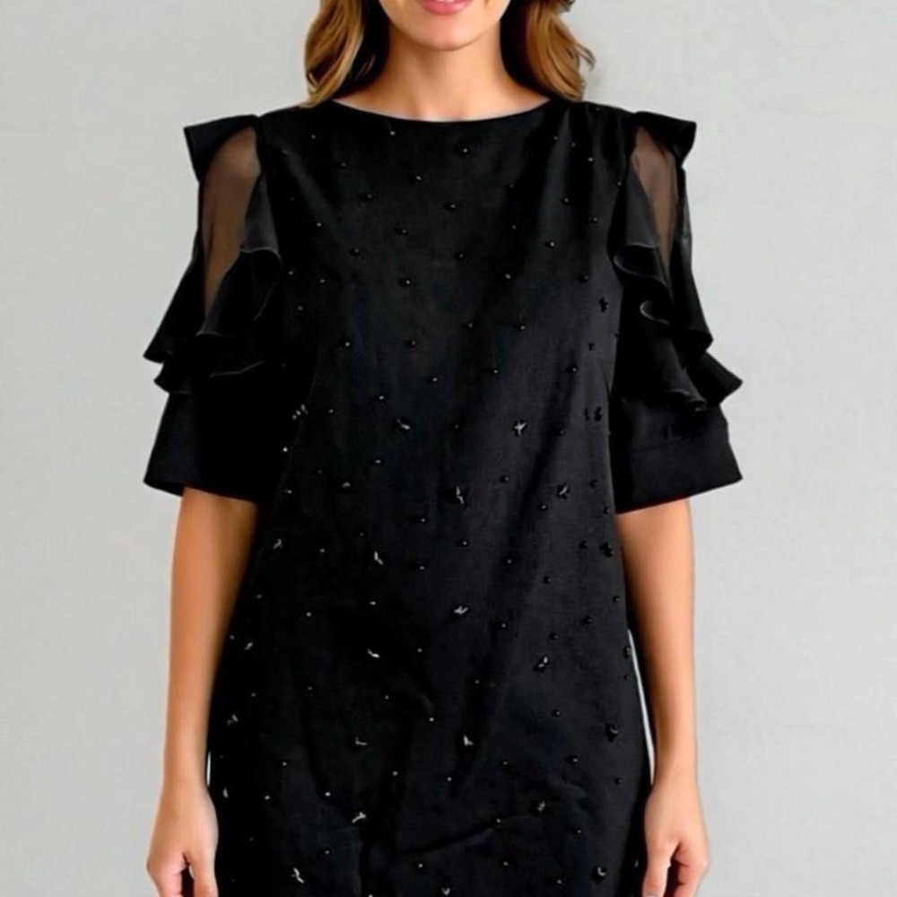 NWT Dress by Explosion / European /‎ Detailed Beading / Size 10